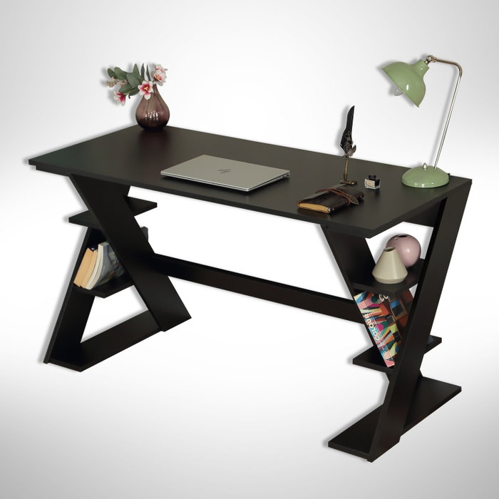 Hanah Home Lungo - Escritorio de estudio Negro